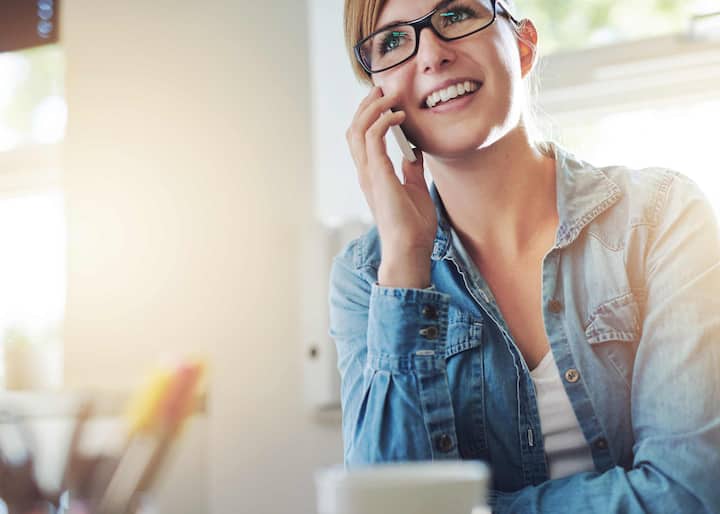 A happy, joyful San Bernardino, California housewife has just heard a local bathroom remodeling estimate